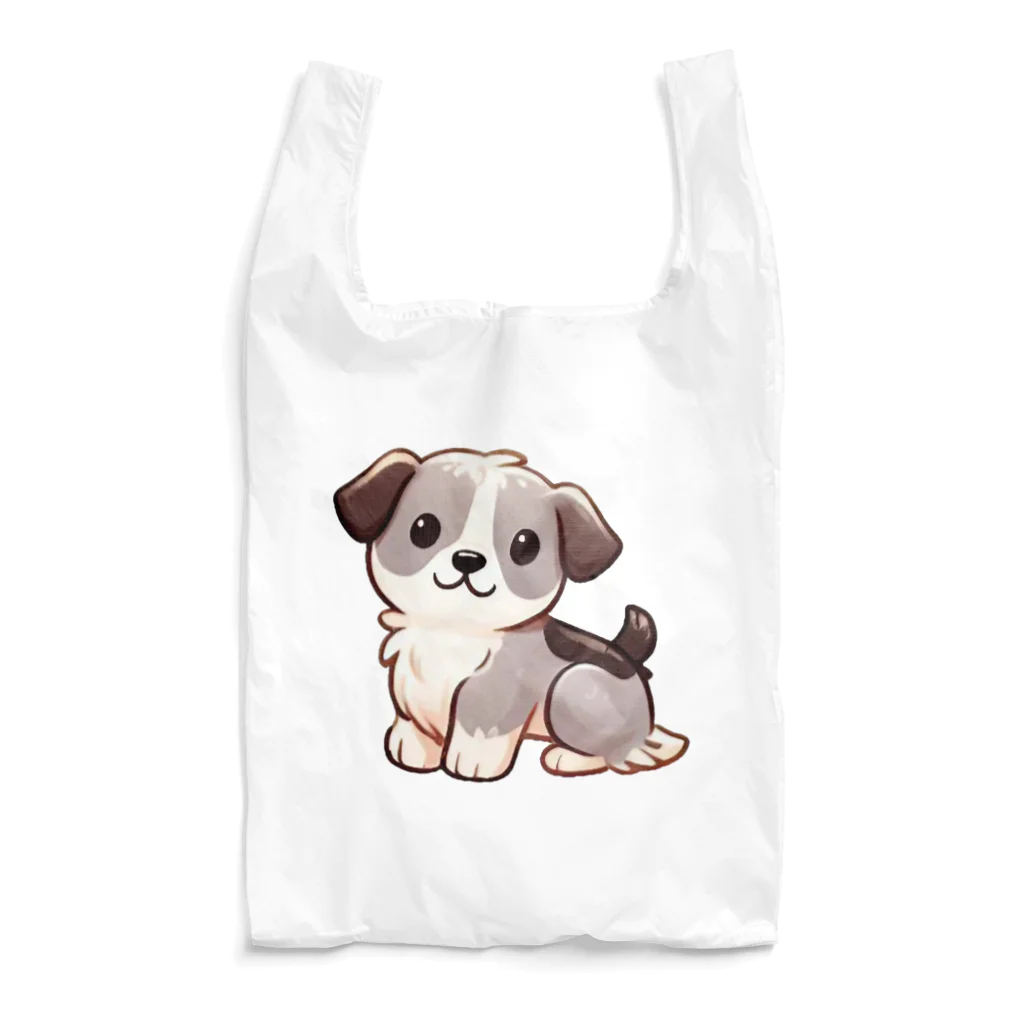 もふもふデザインストアの癒しのふわふわ、もちもち犬 Reusable Bag