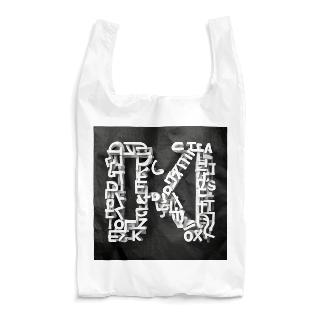 mini_asuのアルファベットデザイン Reusable Bag