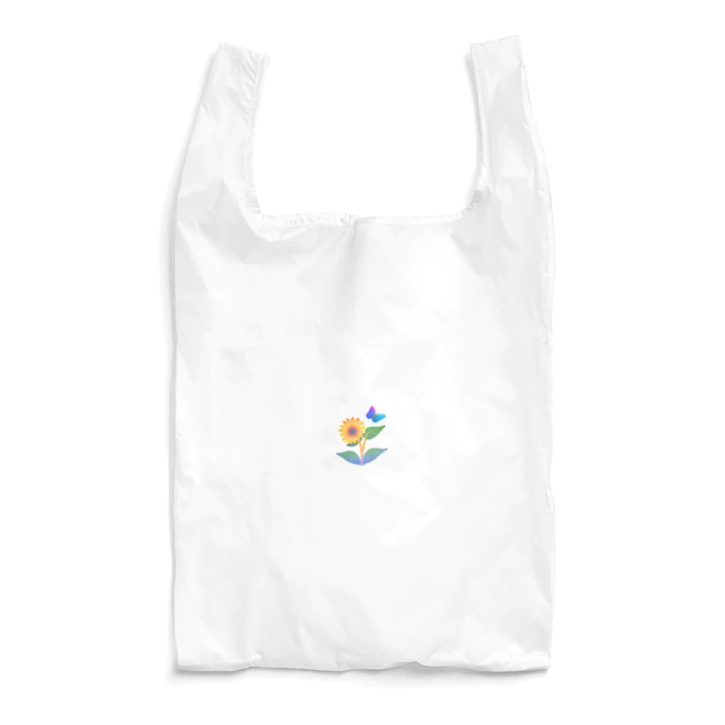 Flower Twinkleの黄色花と蝶 Reusable Bag