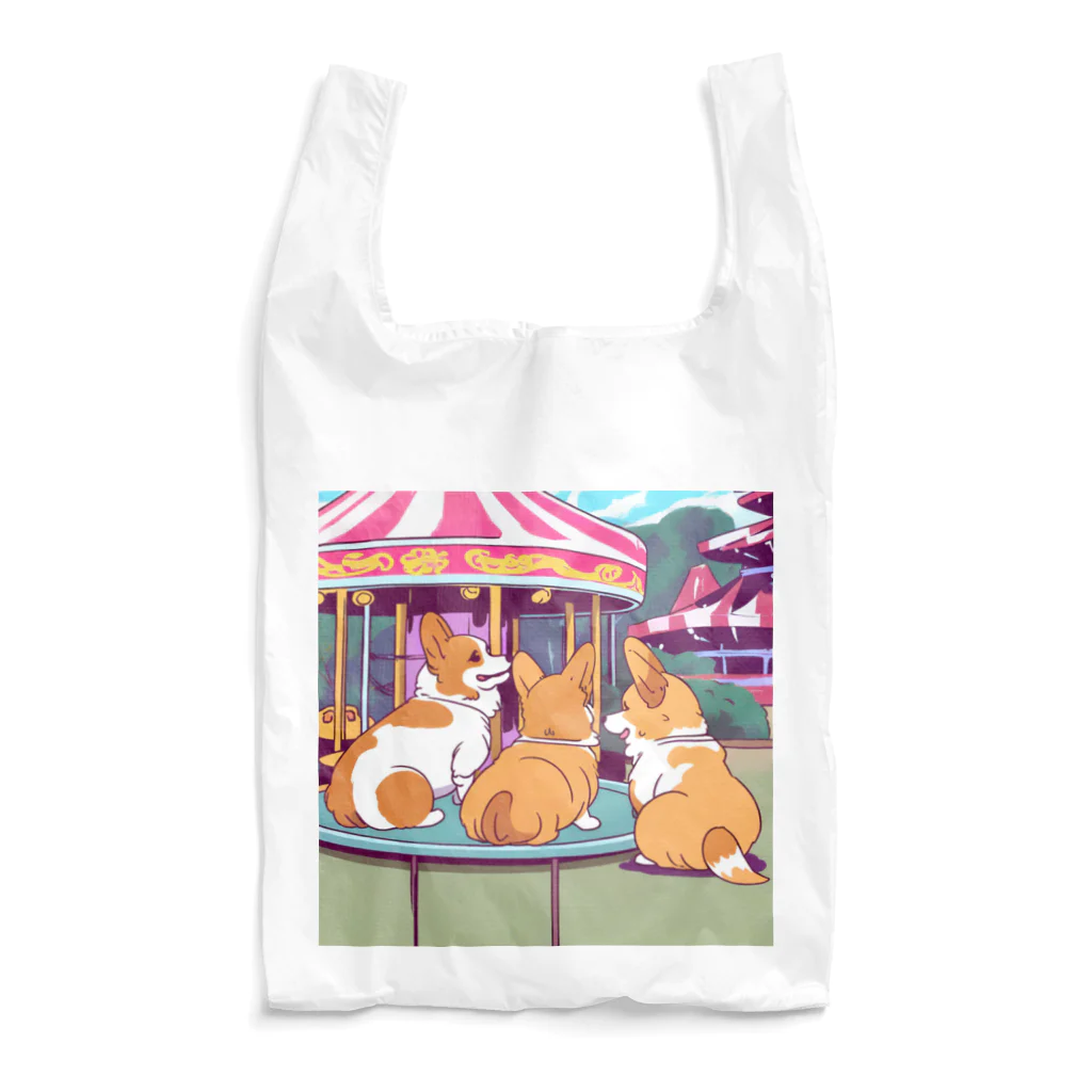 Cute dogsのI love my dogs Reusable Bag