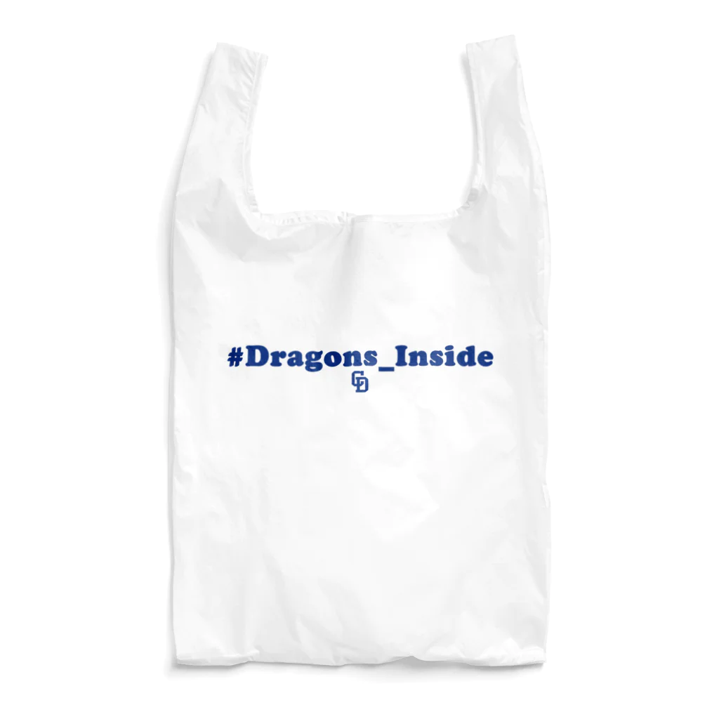 中日ドラゴンズ公式YouTubeチャンネル グッズショップの【値下げ】#Dragons_Inside ロゴグッズ エコバッグ