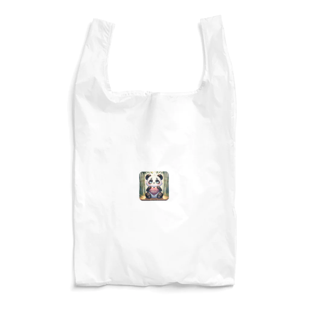 chikarabizのかわいいパンダ、イラストのグッズ Reusable Bag