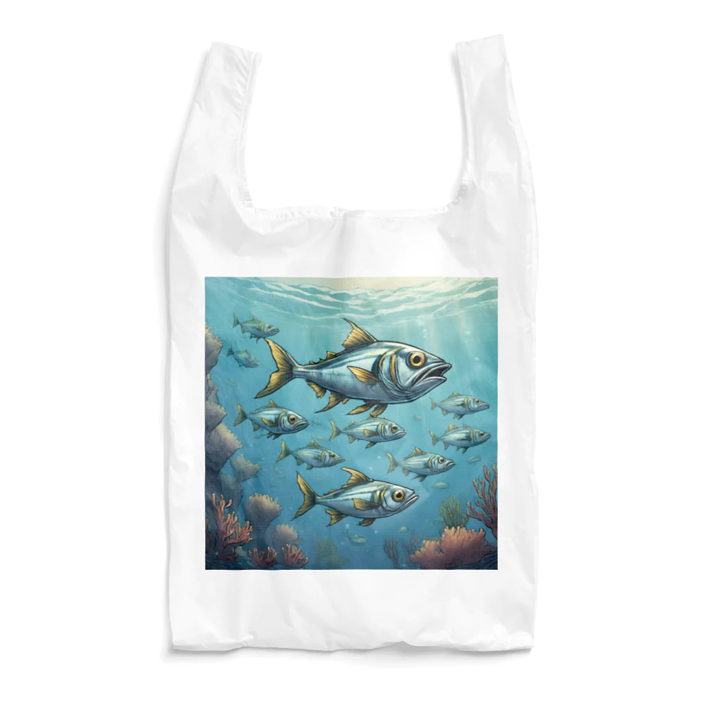 OI-ARTの海中の魚群 Reusable Bag