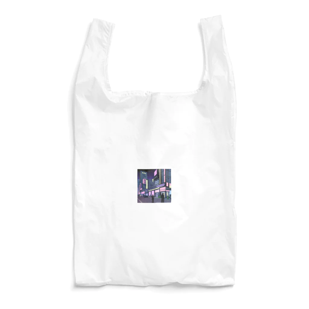 Chill_dreamのサイバーパンク風イラスト Reusable Bag