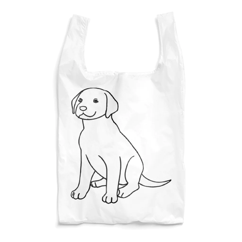 LabradorのLabrador 線画 グッズ エコバッグ