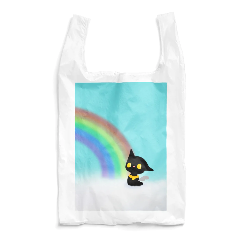 kotのネコ天使ノア「虹が見れた!」 Reusable Bag