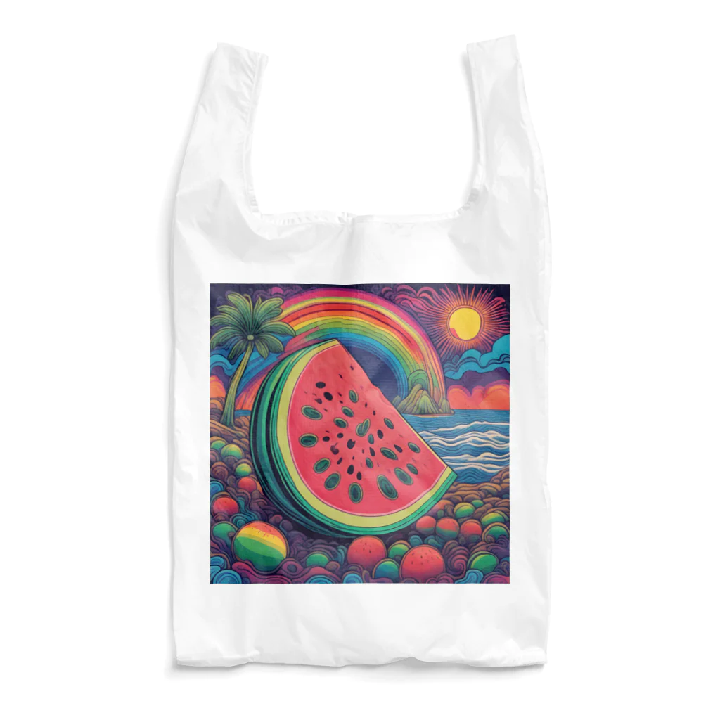 PSYCHEDELIC ARTのPSYCHEDELICスイカ Reusable Bag