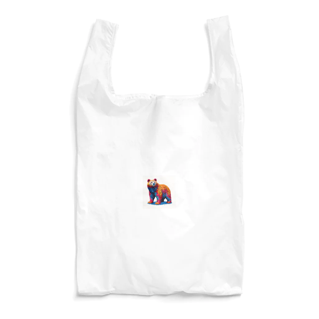 raio-nのレゴ風の熊くん Reusable Bag