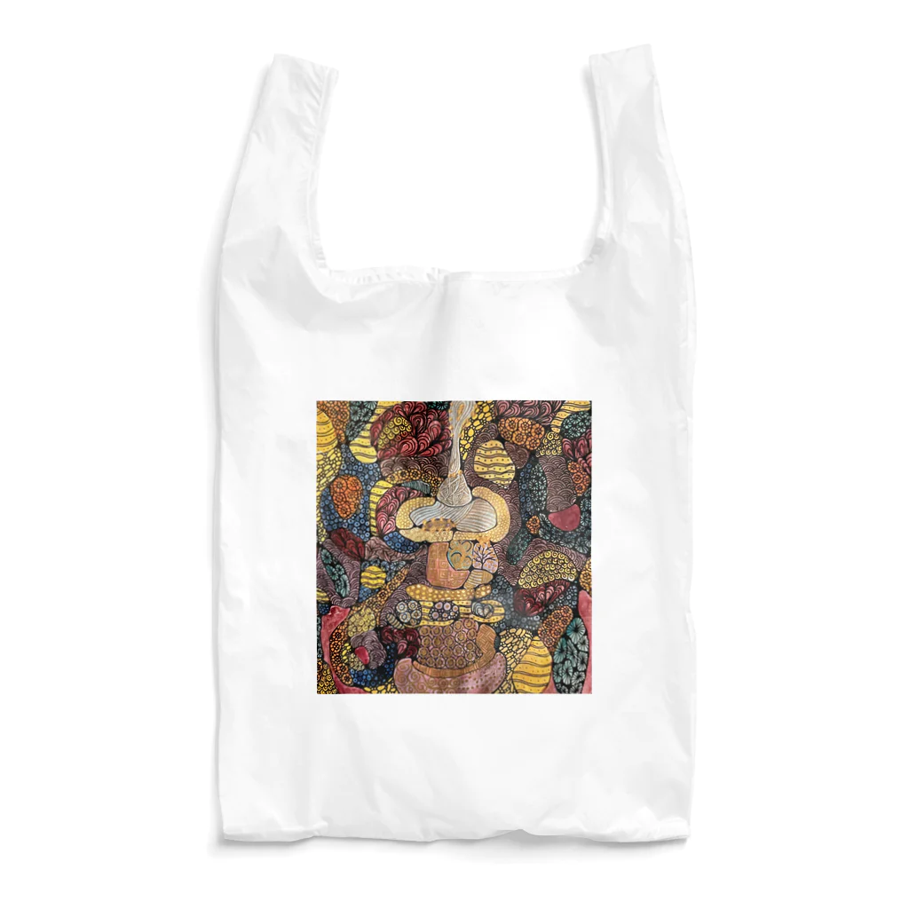 ペン画のSachikotのエジブトの香水瓶 Reusable Bag