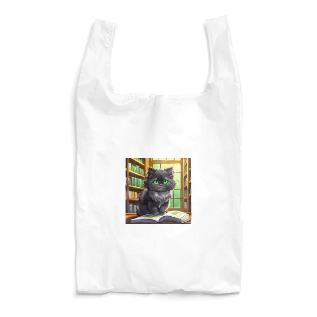 yoiyononakaの図書室の黒猫02 Reusable Bag