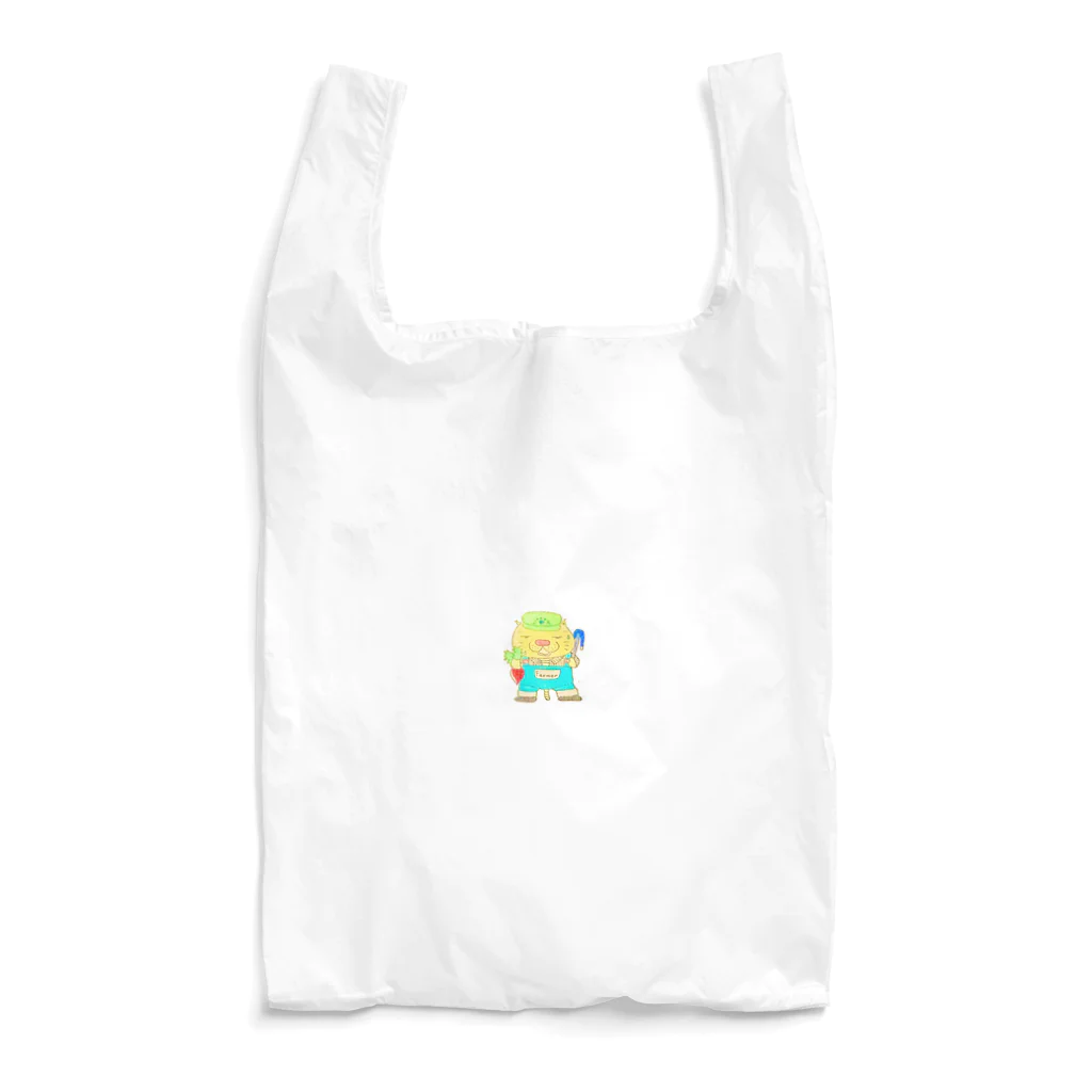 マティリアルの可愛い猫の農家さん Reusable Bag