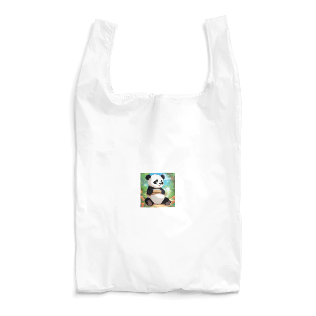 動物大好き＠たつまるの腹巻パンダ Reusable Bag