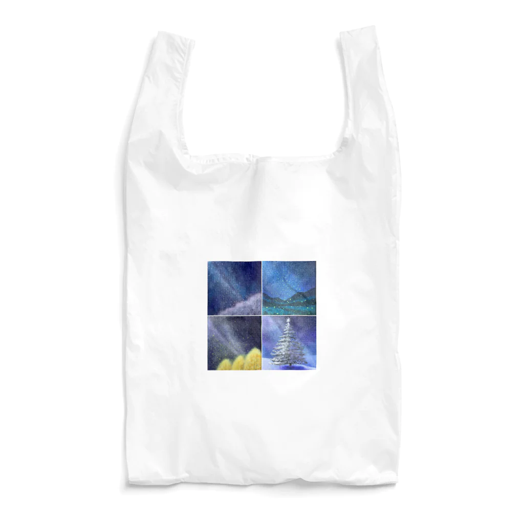 KEIKO's art factoryの「四季と星」の4部作 Reusable Bag