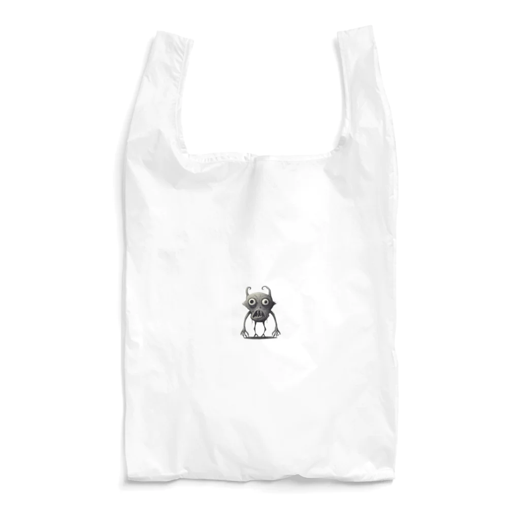 かわいい女の子とシュールな絵のキモピクミン Reusable Bag