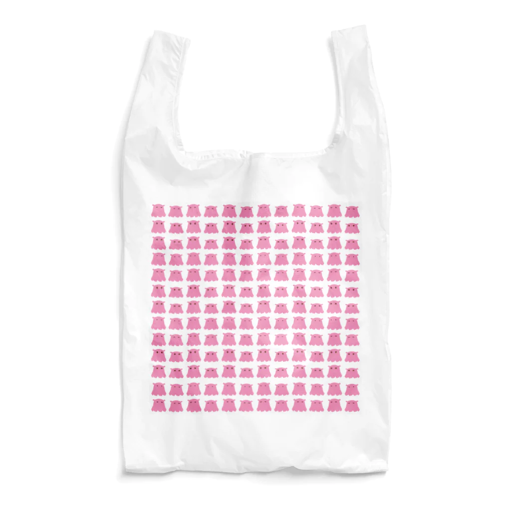 わんぱく@わんぱくなアトリエのたくさんメンダコエコバッグ Reusable Bag