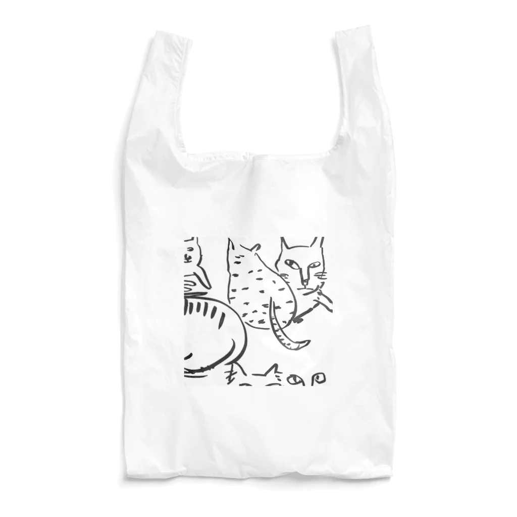 Wanimarixxの墨ねこ Reusable Bag