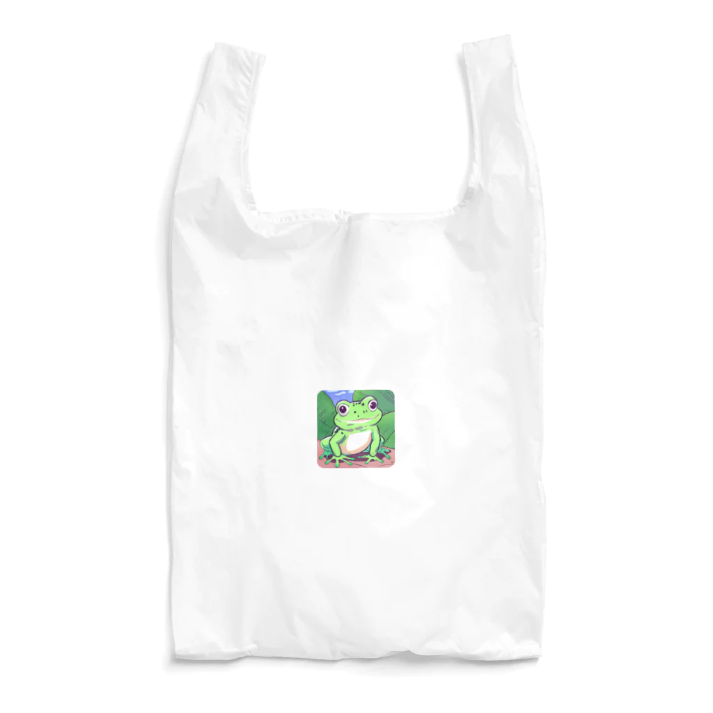 side3の可愛いカエルさん Reusable Bag