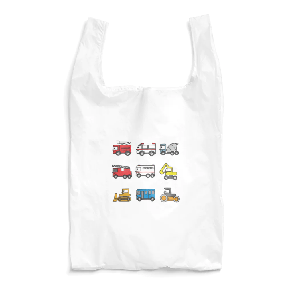 uudonuudonの顔つき働く車 Reusable Bag