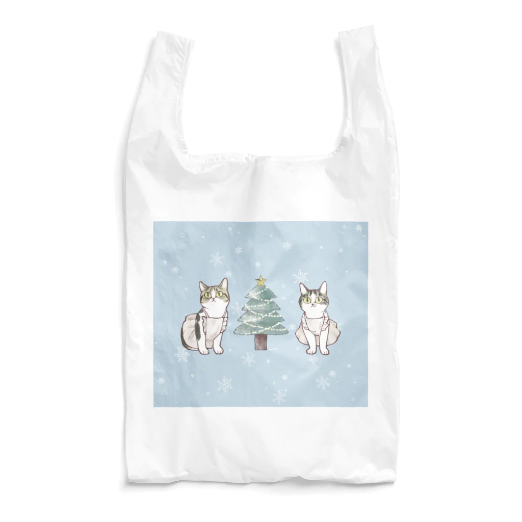 nyansuke_roomの猫のクリスマス エコバッグ
