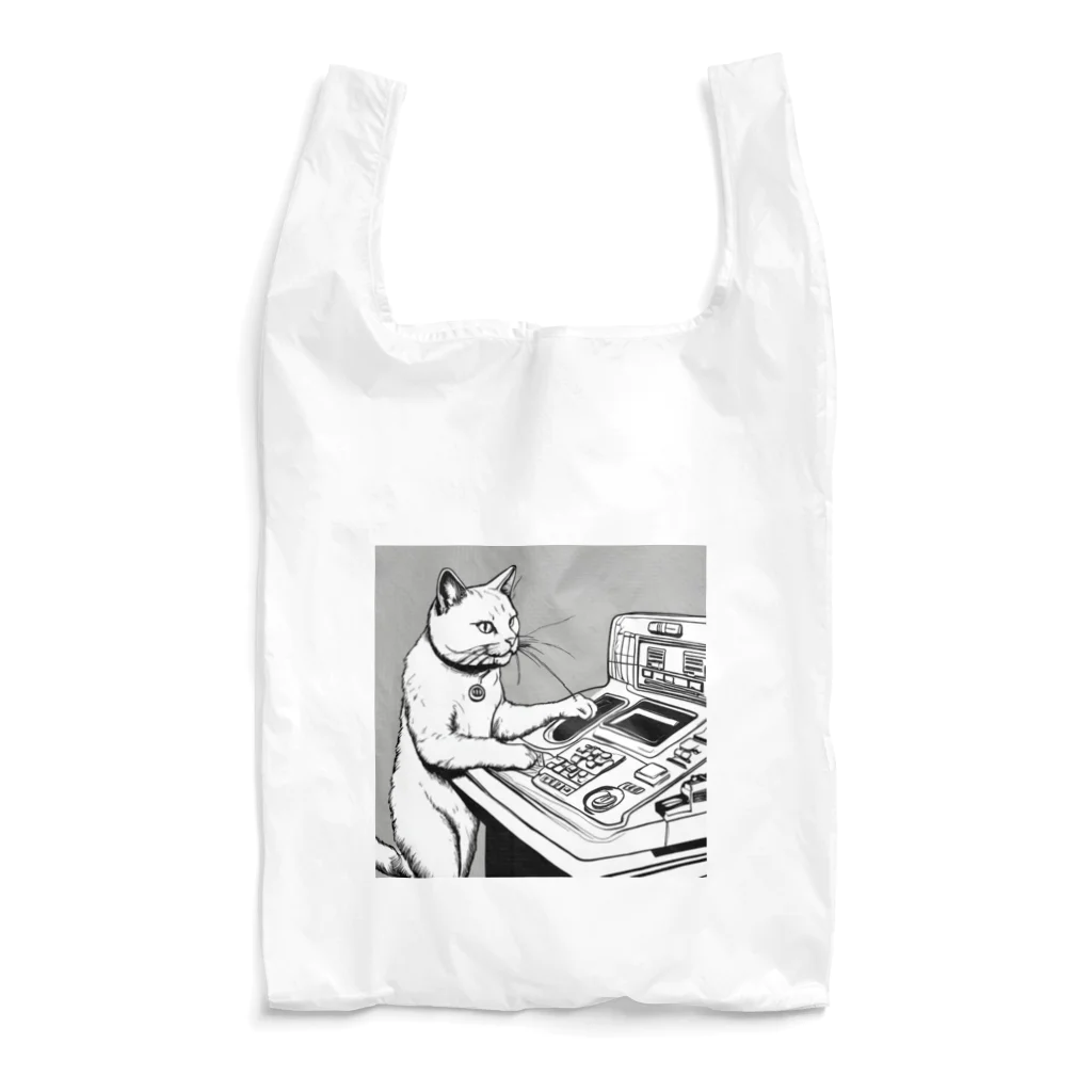 NORI's yoki2shopのボタン猫（シリアス） Reusable Bag