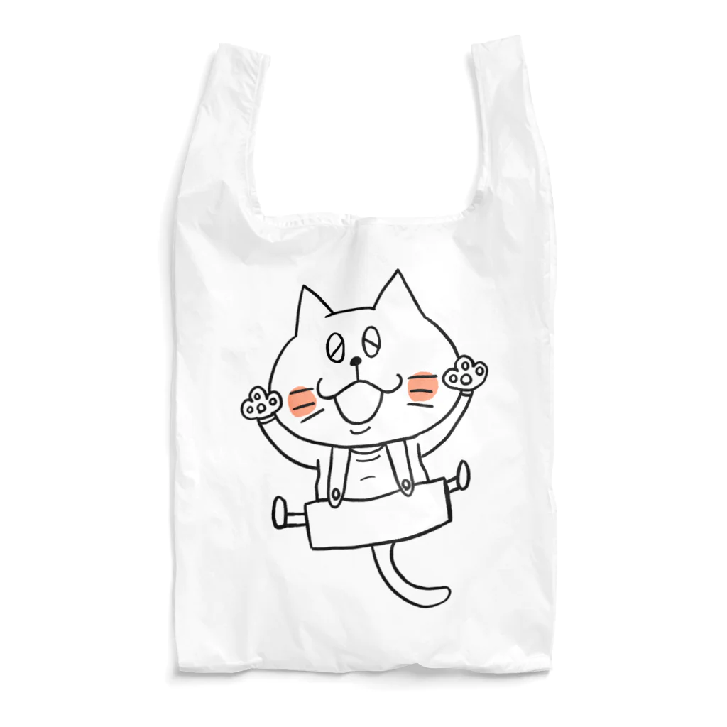 猫沢商店の猫のボン太グッズ（黒線） Reusable Bag