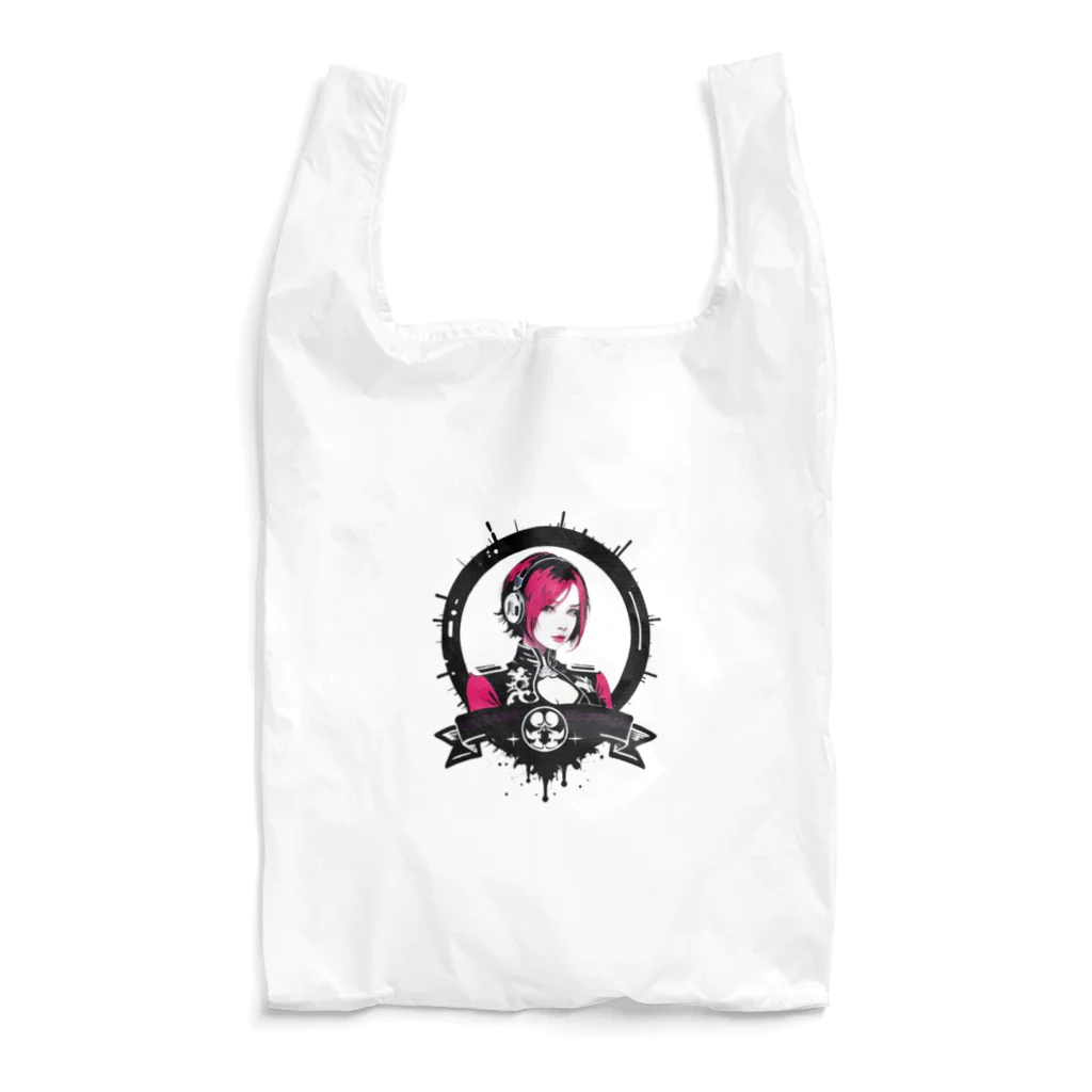 くるあとのCyberpunk DJ girl Reusable Bag