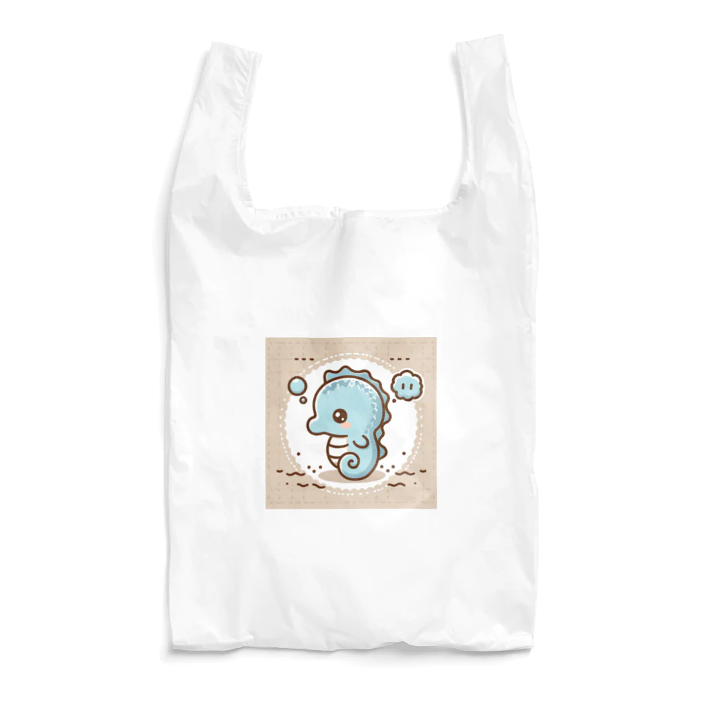 junji8000のかわいいタツノオトシゴ４ Reusable Bag