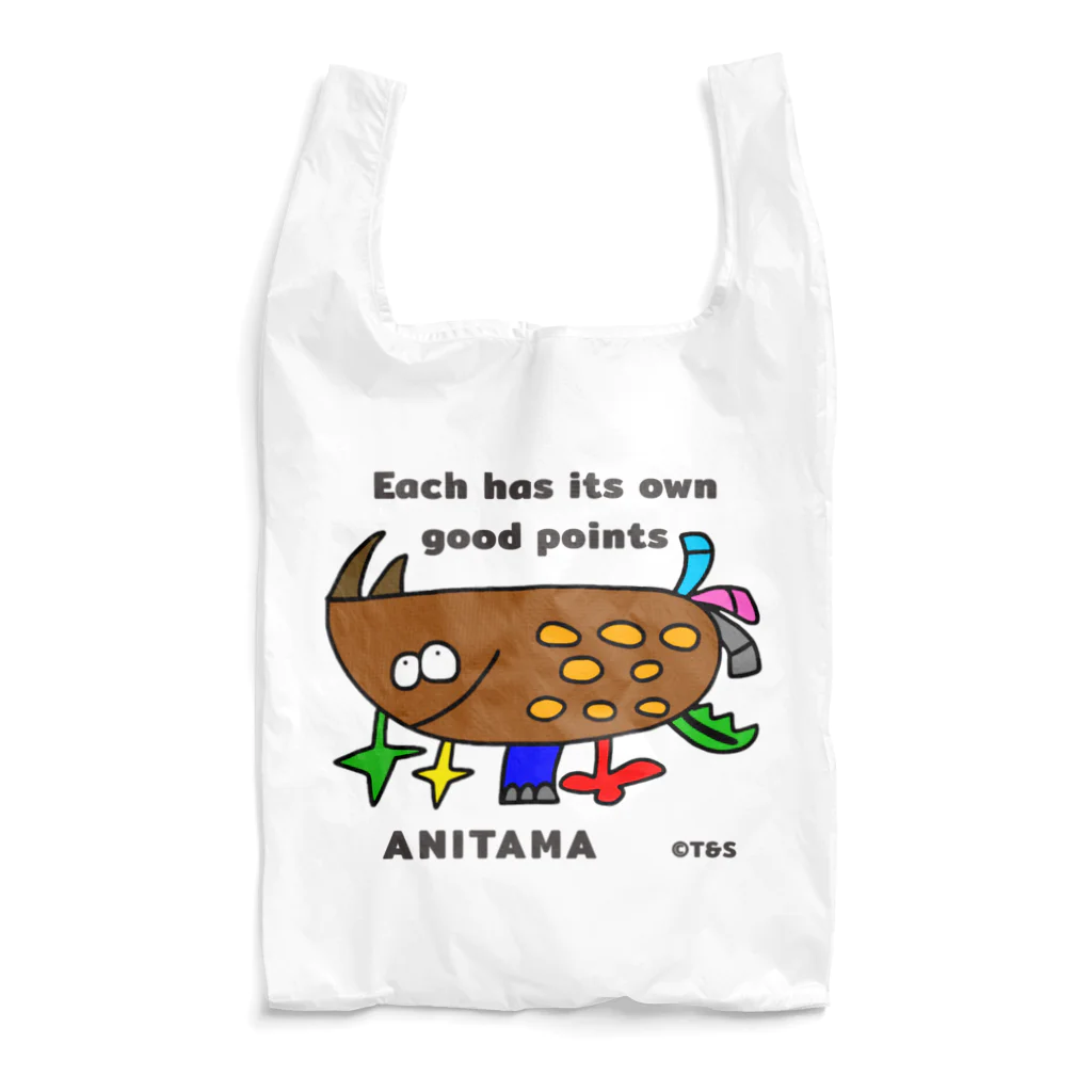 T&S.TWINS.ART.SHOPのANITAMA〜あにたま Reusable Bag