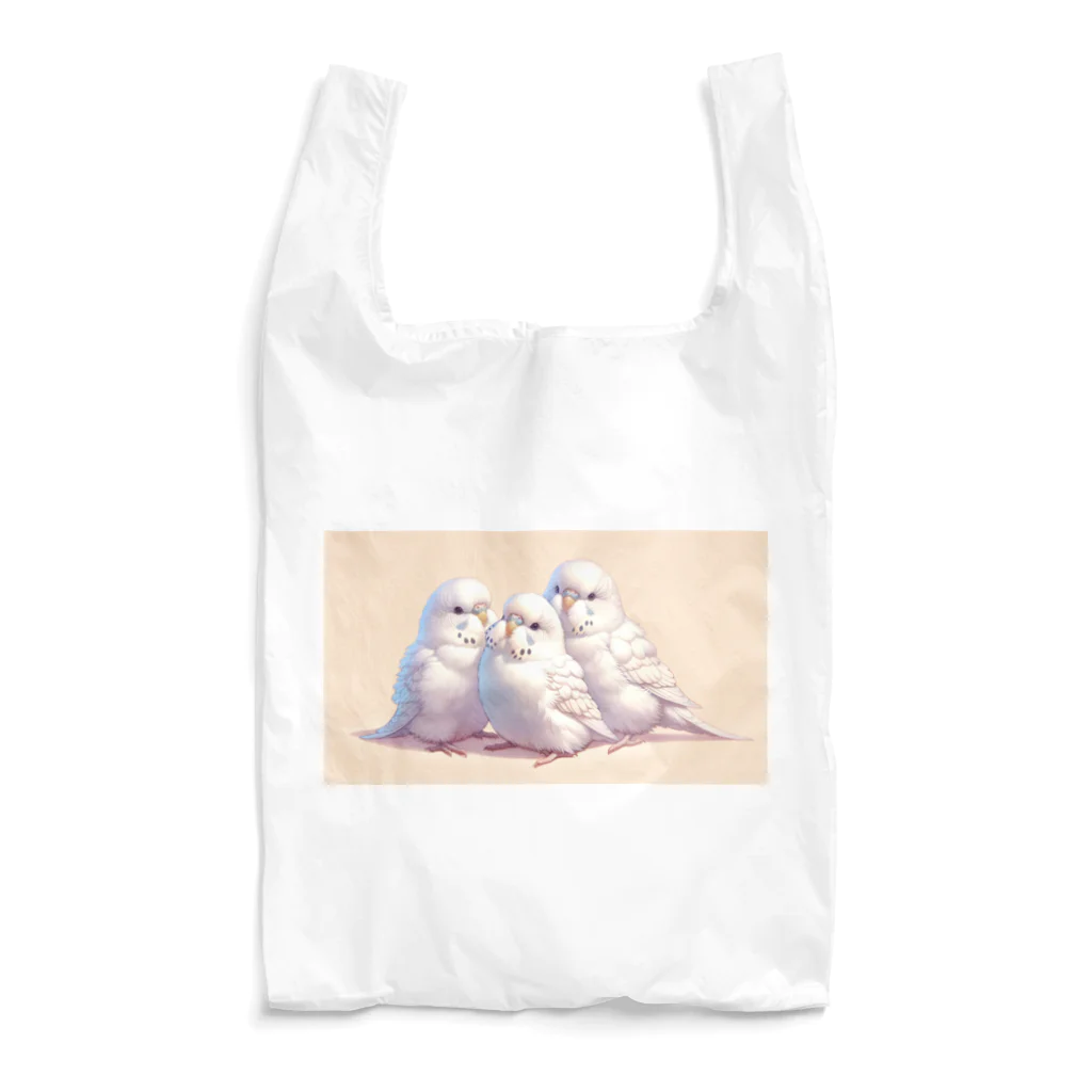 ちゅんちゅんショップの白いセキセイインコ Reusable Bag