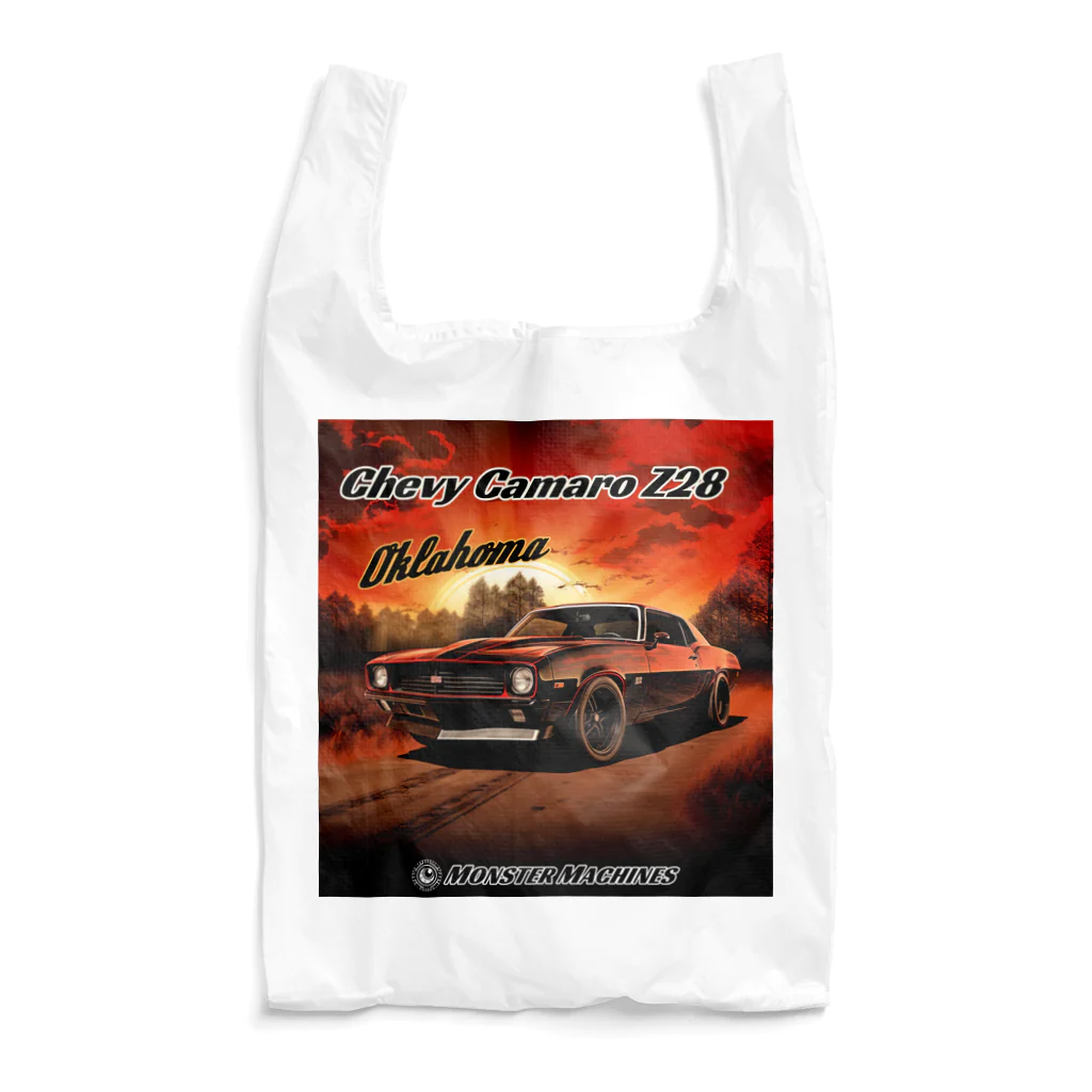 ｱｰﾄｷﾞｬﾗﾘｰ こっそり堂 (笑のChevy Camaro Z28 Oklahoma モンスターマシーン Reusable Bag