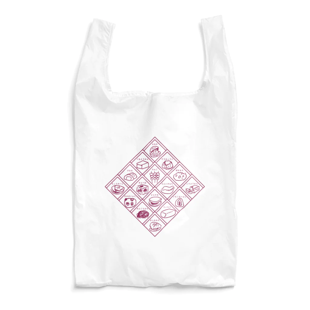 ANKO PRODUCTの和スイーツ井桁仕切 紫 Reusable Bag