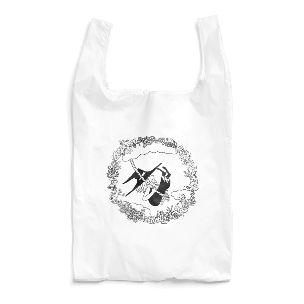 きらりの小部屋雑貨店のブランコまじょこ Reusable Bag