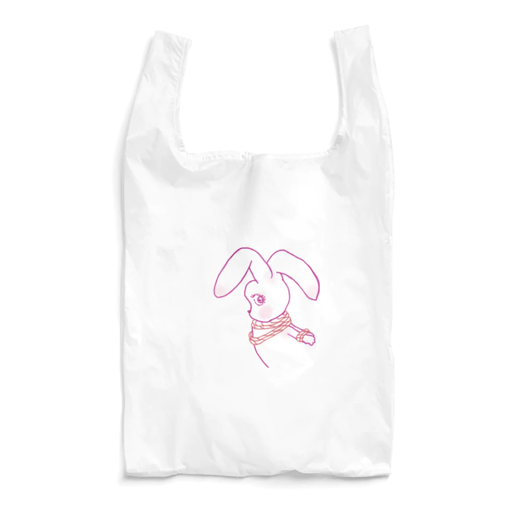 縄猫のお店の縄兎ちゃん/rope bunny （能登半島地震応援アイテム） エコバッグ
