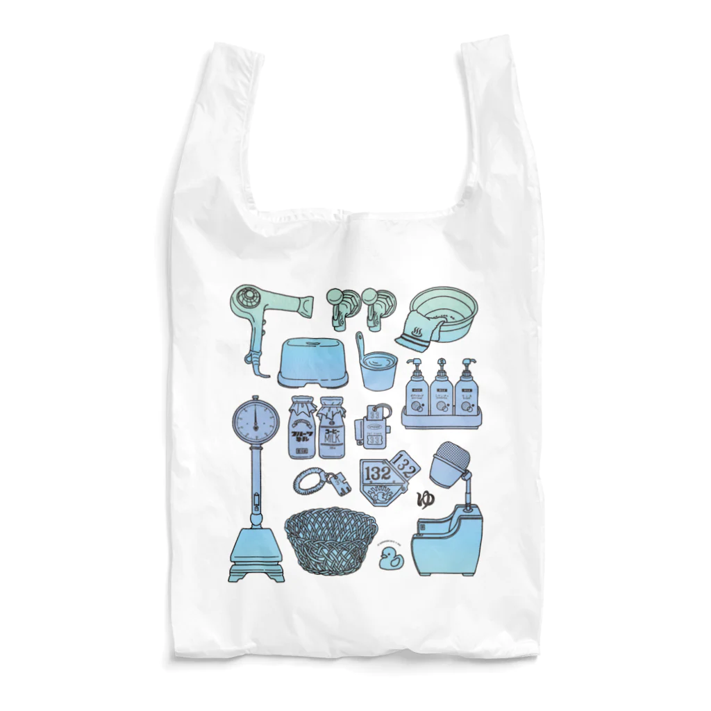 はなのかふぇ＊銭湯とか酒とかのお風呂屋さんに持ってこバッグ  Reusable Bag