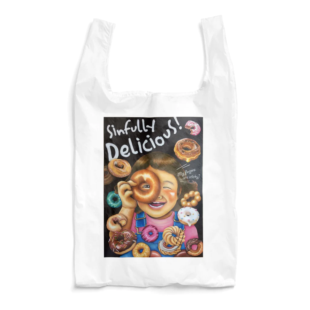 Miyuki chalkart worksのなんて美味いんだ！ Reusable Bag