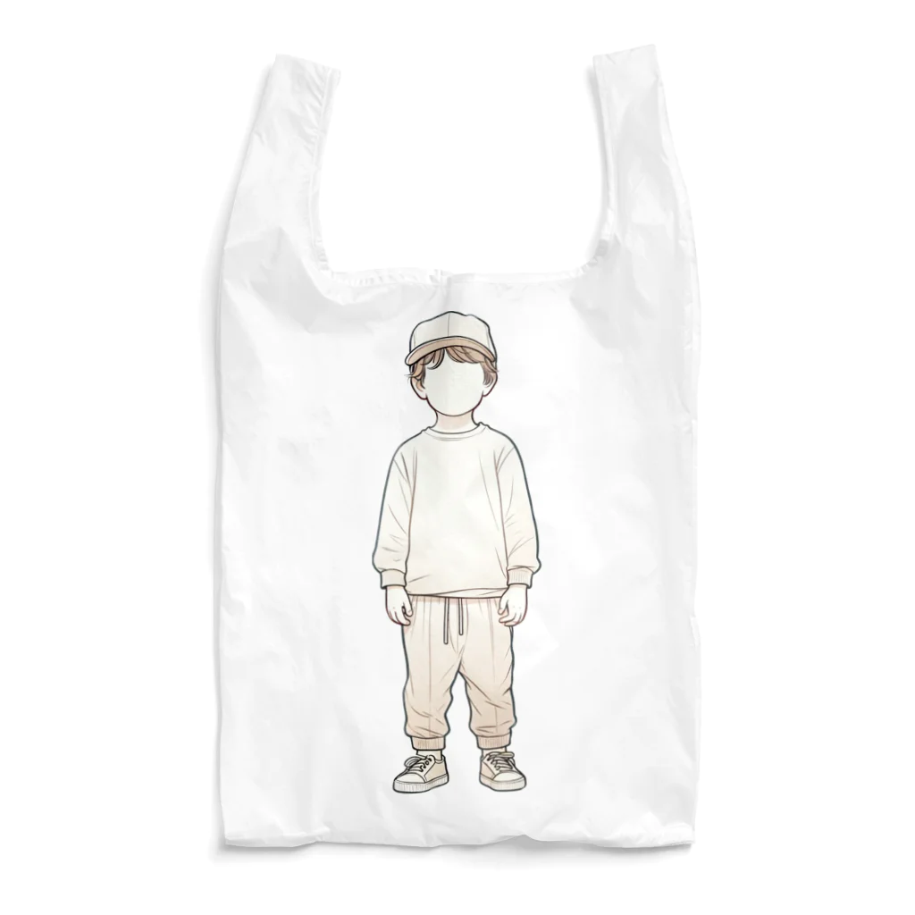 ヤシキ屋敷の帽子をかぶった少年 Reusable Bag