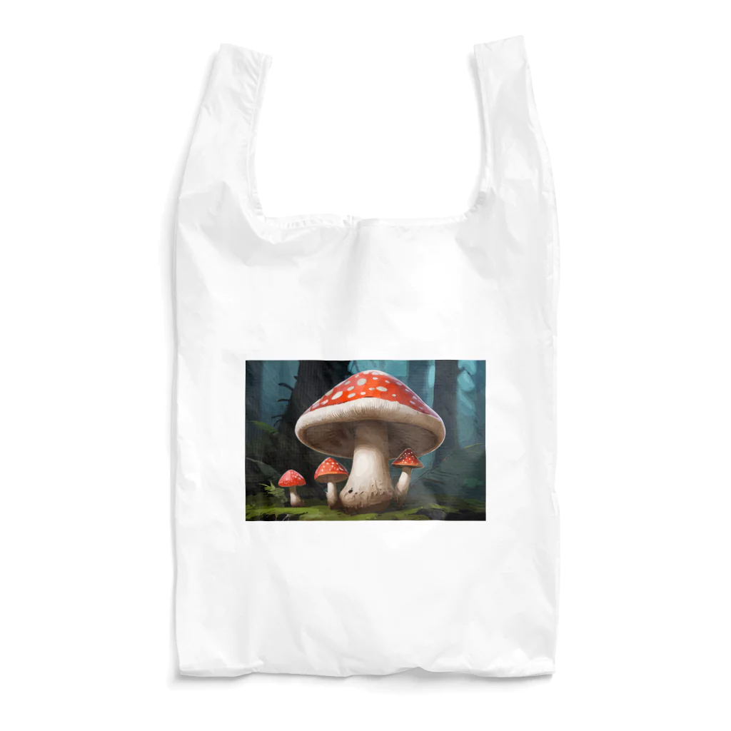 ファンシーTシャツ屋のメルヘンで毒がありそうなキノコ Reusable Bag