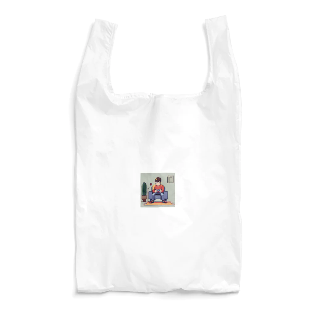 y-syo-のゲームするロケットボーイ Reusable Bag