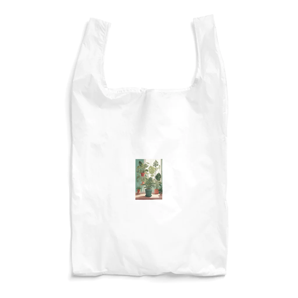 kamako-0608の観葉植物のイラスト Reusable Bag