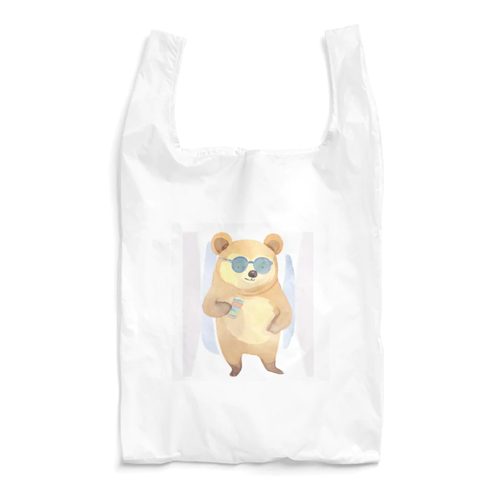 さとうさしみ。のメガネっクマ② Reusable Bag