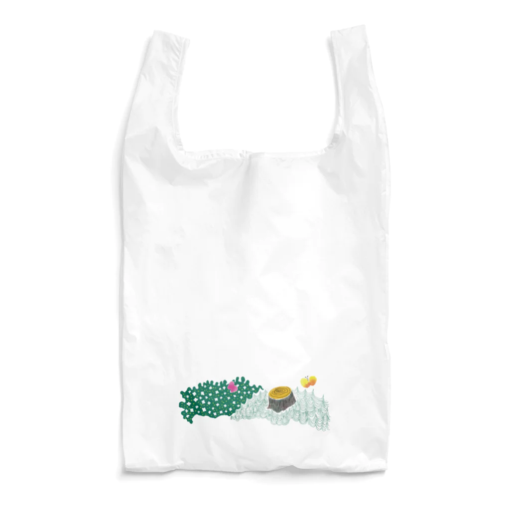 nobonoの切り株とちょうちょう Reusable Bag