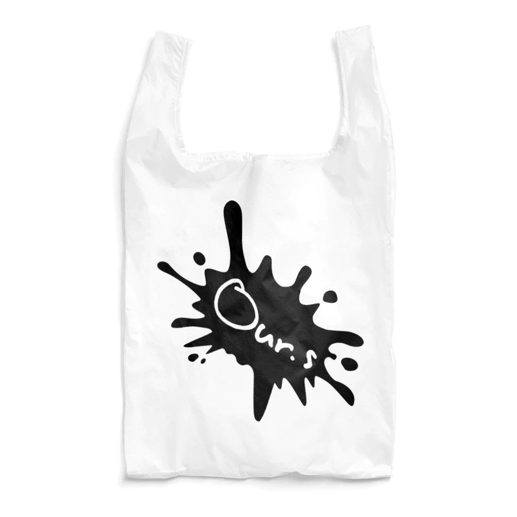 Our.s SUZURI店のOur.s とびちるビックインク風ロゴ Reusable Bag