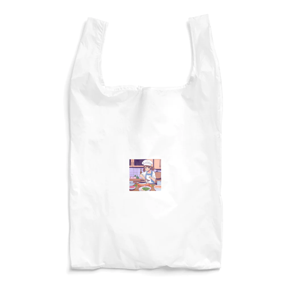 mnmn3737のクッキングガール Reusable Bag