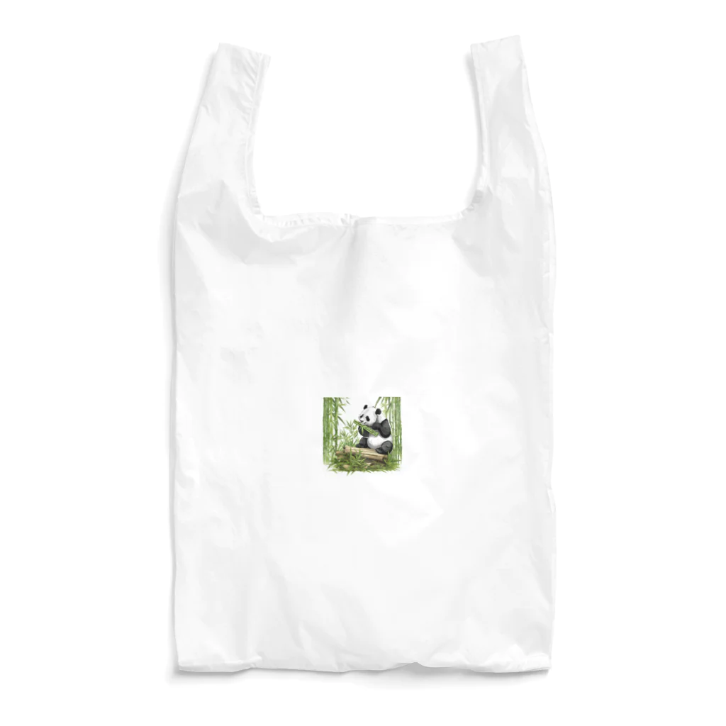 メガネボウズの笹パンダ Reusable Bag