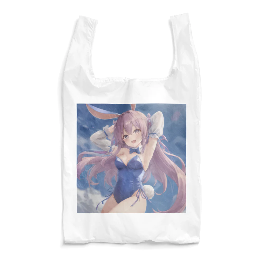 月の雫の萌え可愛いうさ耳少女♪ Reusable Bag