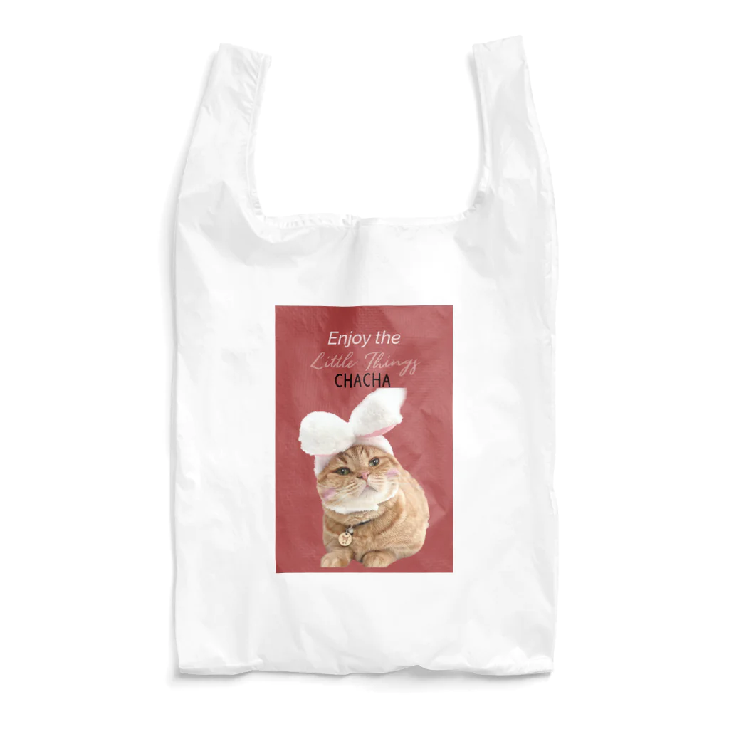 ねこもふ生活の大人っぽ茶々 Reusable Bag