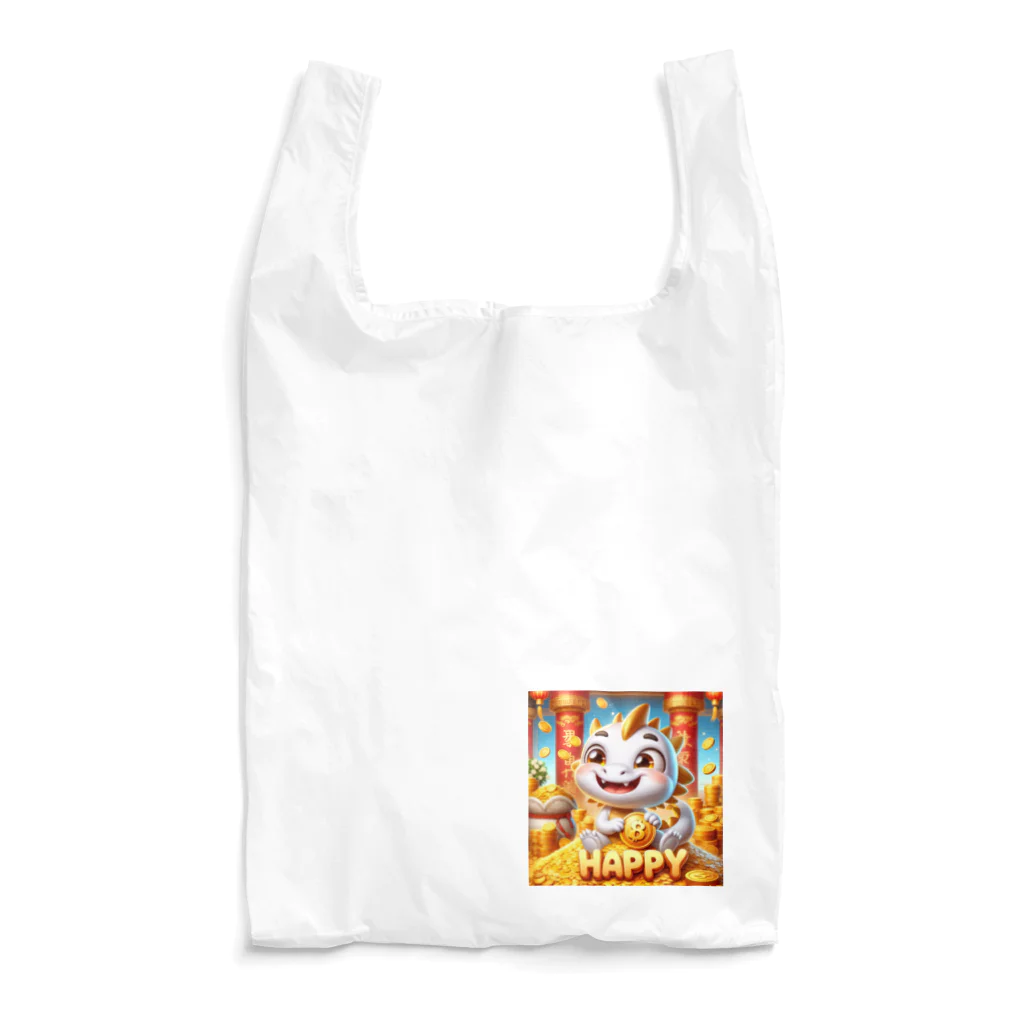 midori_kawaの開運黄金の泉瞑グッズ！白龍ちゃんがお守りします Reusable Bag