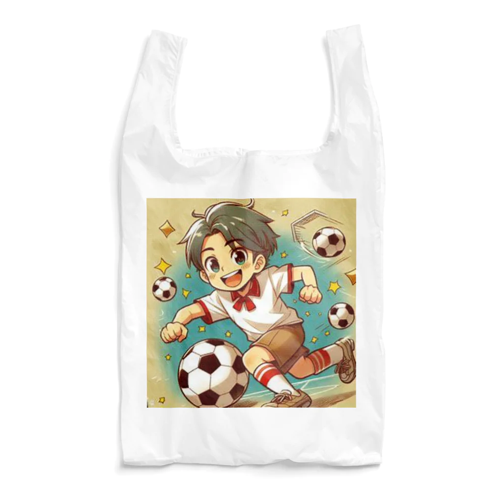 RYO14silviaの楽しくフットサルをプレイしている男の子 Reusable Bag