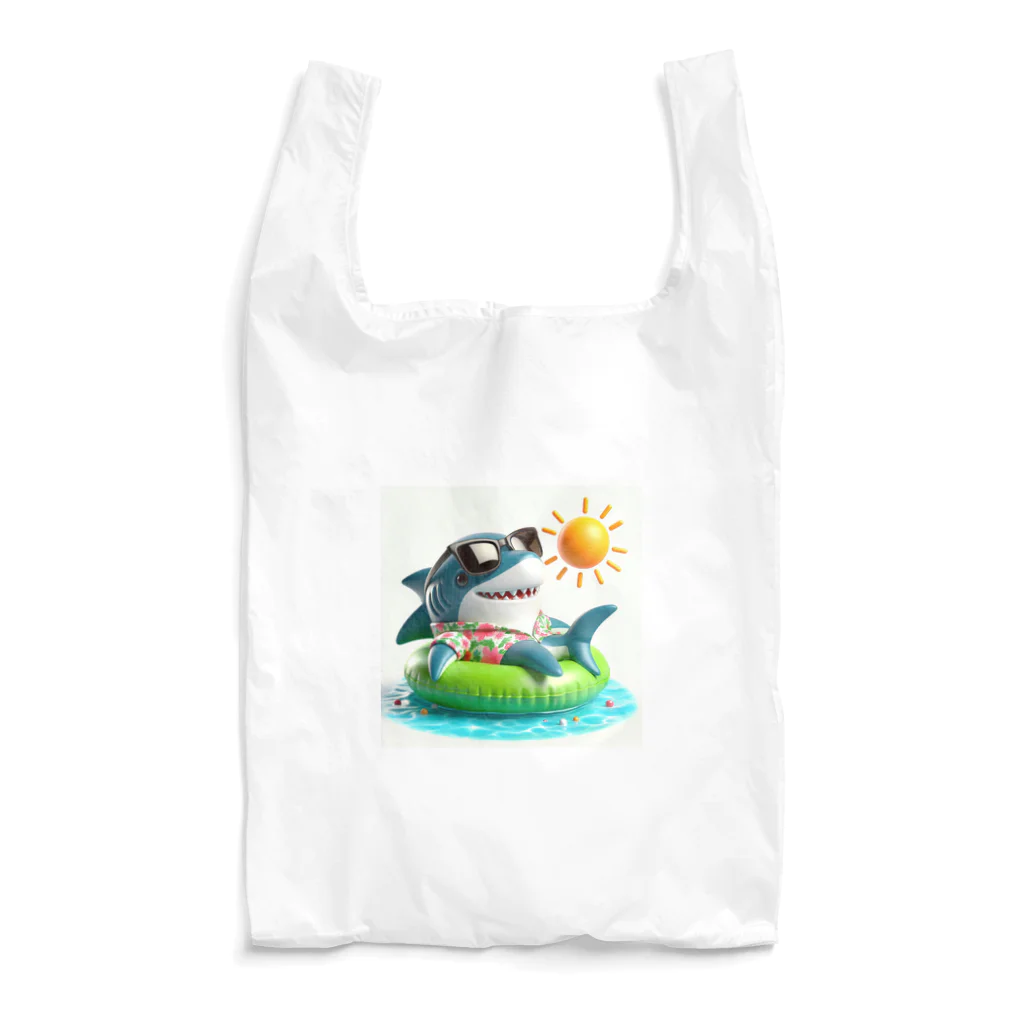 Visualbum5のサメのバカンス Reusable Bag