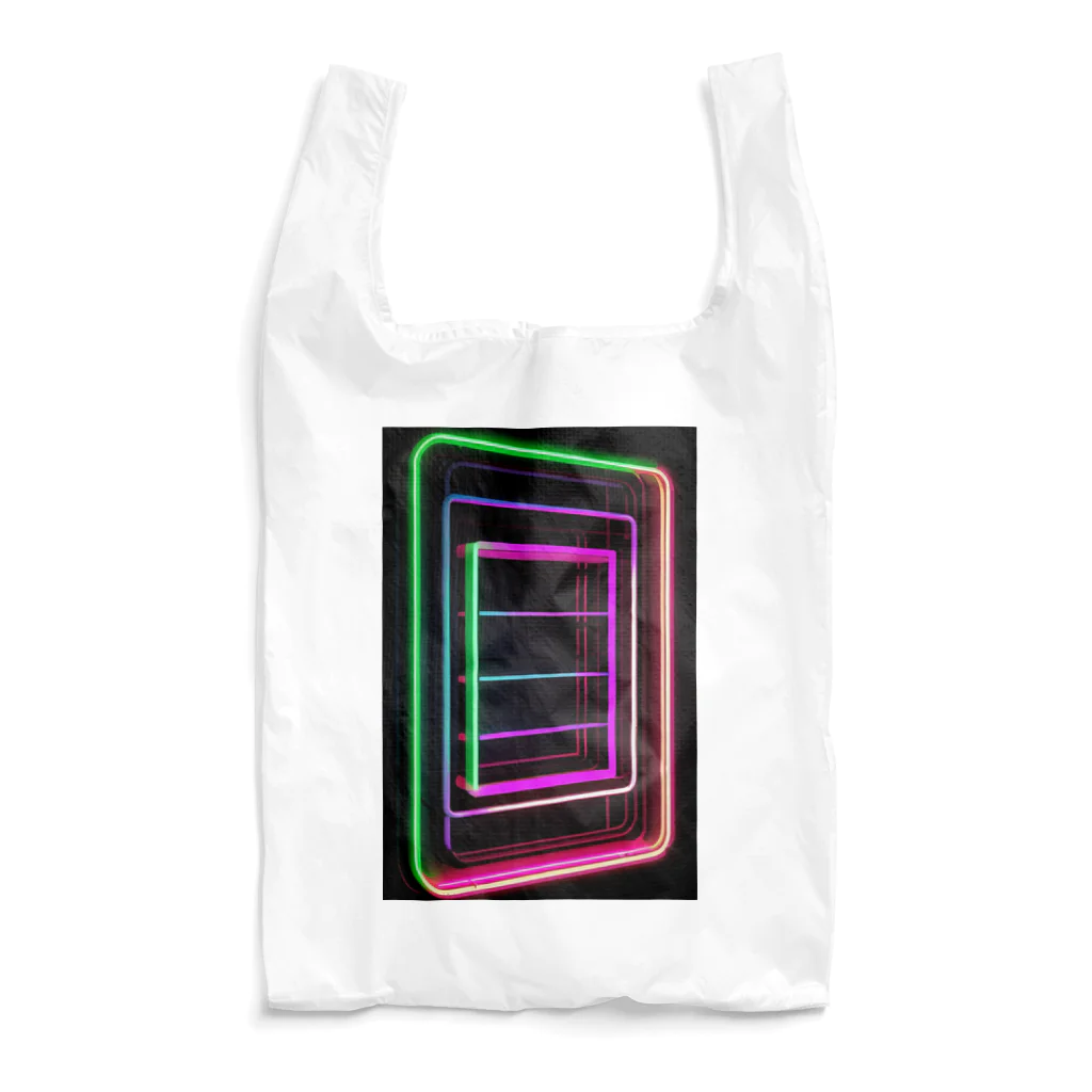 Association Against Mirroring SelfiesのAbstract_Neonsign Reusable Bag